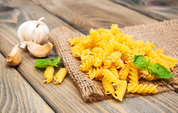 Macarrão alho velho tabela jantar Foto stock © Es75