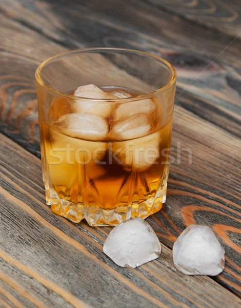 Scotch on wooden background Stock photo © Es75