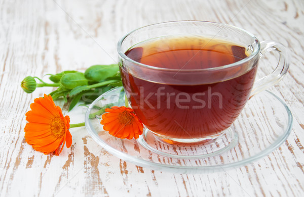 Tea with calendula Stock photo © Es75