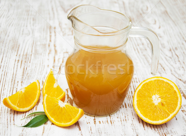 Сток-фото: апельсиновый · сок · свежие · апельсинов · стекла · фон · еды