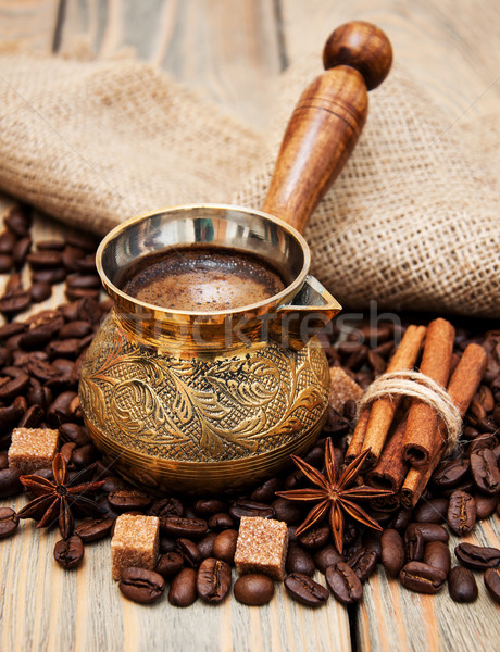 coffee in a  metal turk Stock photo © Es75
