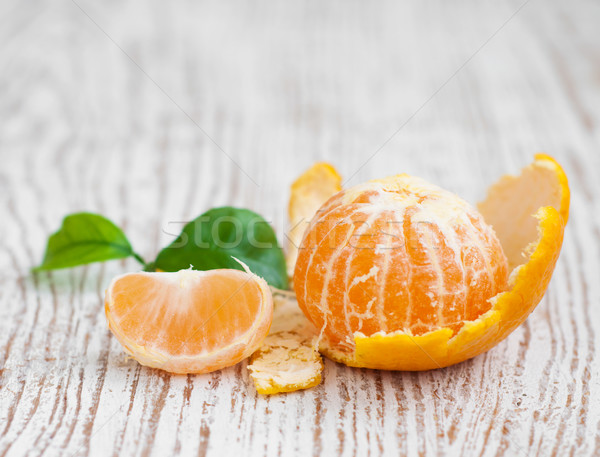 Mandarin étel eszik egészséges fényes organikus Stock fotó © Es75