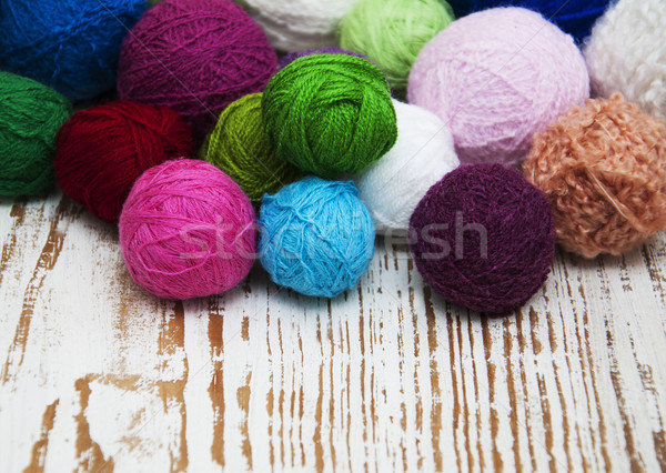 Color woolen clews Stock photo © Es75