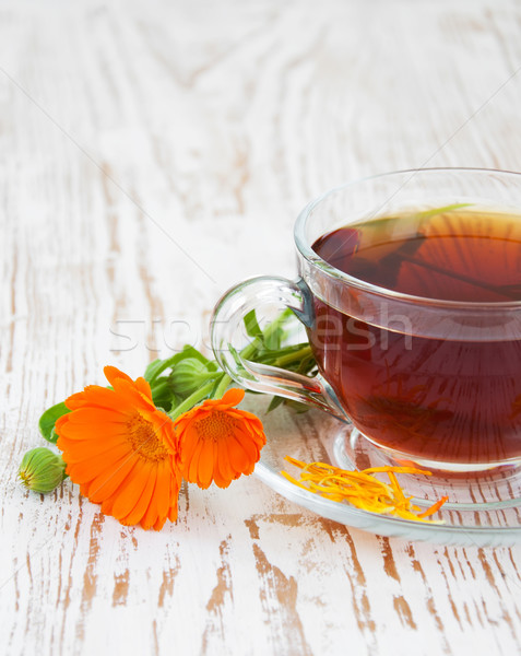 Tea with calendula Stock photo © Es75