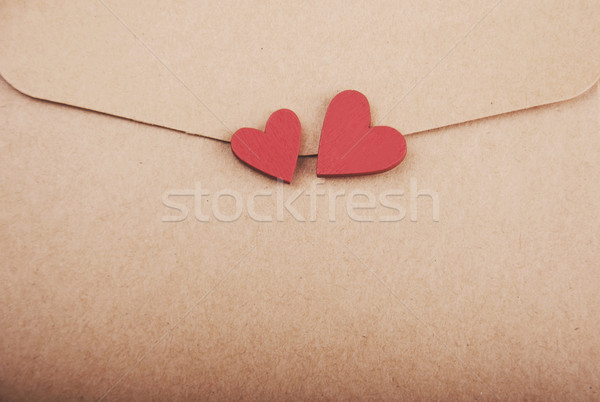 envelope with heart - vintage toning Stock photo © Es75