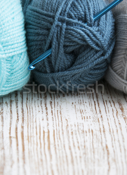 Croché gancho hilados trabajo arte Foto stock © Es75