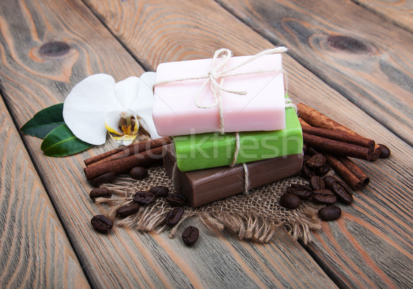 handmade coffee scented soap Stock photo © Es75