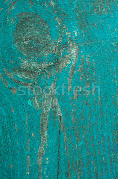 Vecchio legno intemperie verde verniciato muro Foto d'archivio © Es75