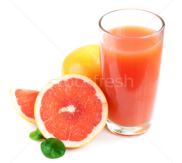 Grapefruit juice and ripe grapefruits Stock photo © Es75