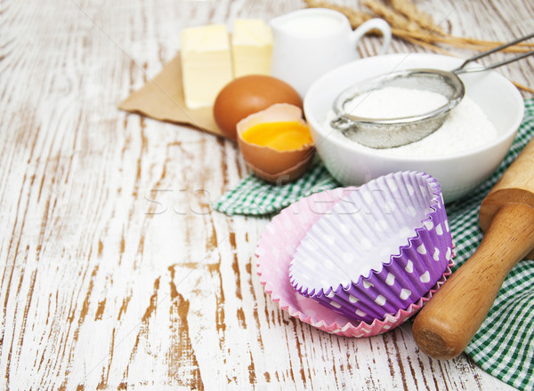 Baking ingredients Stock photo © Es75