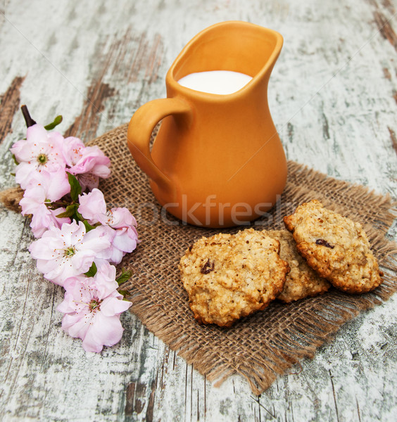 Stock photo: oatmeal cookies