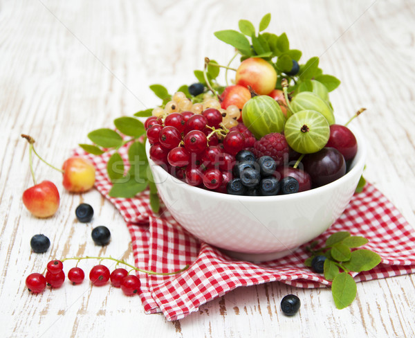 Stock photo: Assorted fresh berries