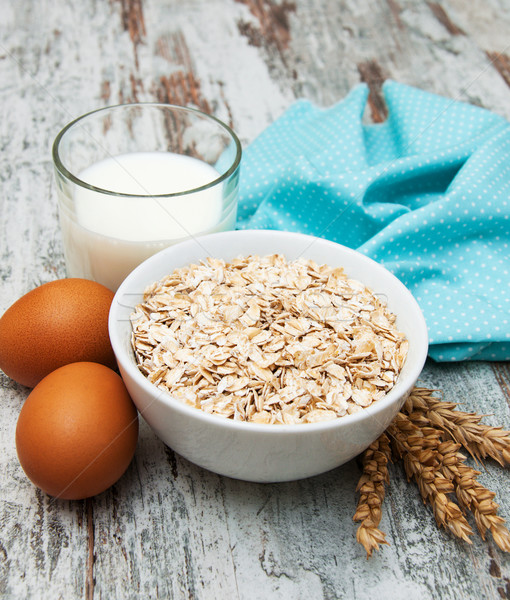 Bowl of oats  Stock photo © Es75