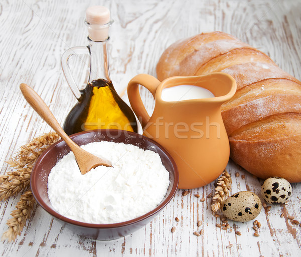 商業照片: 牛奶 · 麵包 · 靜物 · 雞蛋 · 食品 · 油