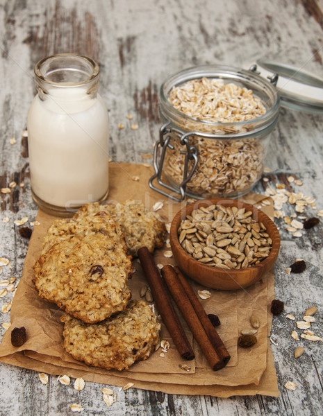 Stock photo: Oatmeal cookies