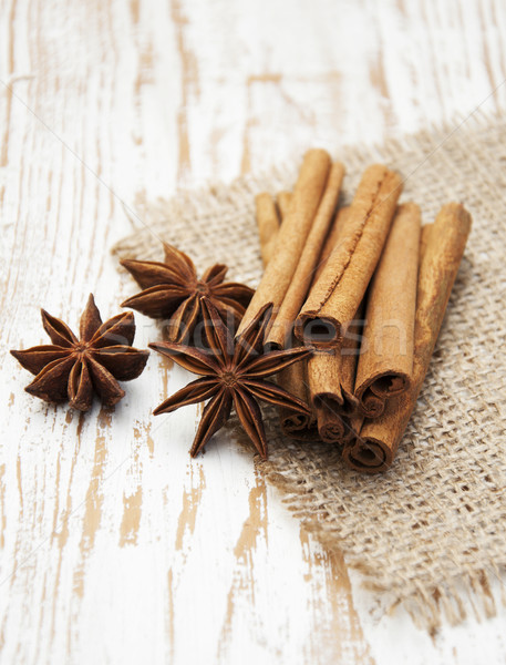 Star anis and cinnamon stick Stock photo © Es75