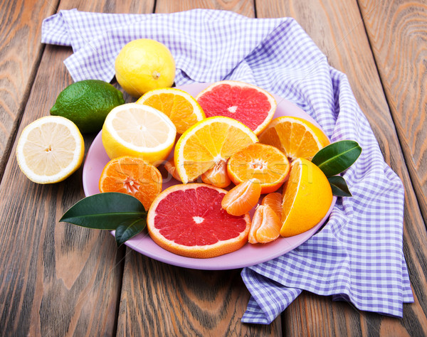 Fresh citrus fruits Stock photo © Es75