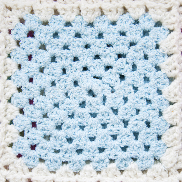 Foto stock: Croché · fragmento · manta · abuelita · espacio