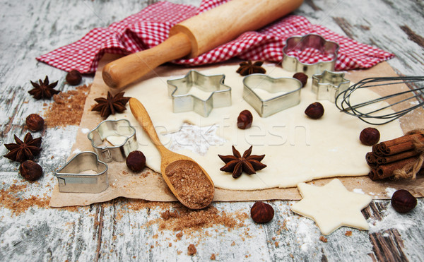 Cookie fond cuisine star blanche [[stock_photo]] © Es75