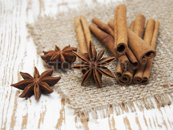 Star anis and cinnamon stick Stock photo © Es75