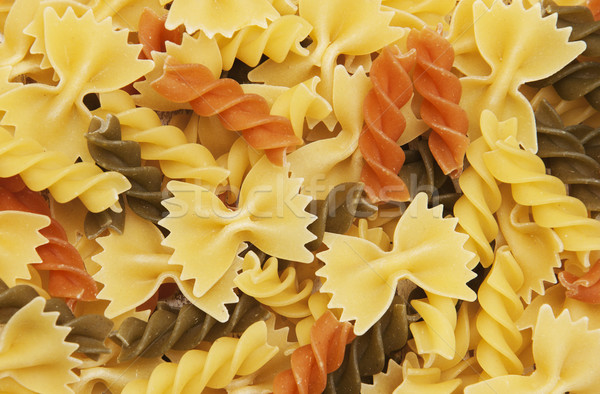 different flavors of fusilli twirls pasta Stock photo © Es75