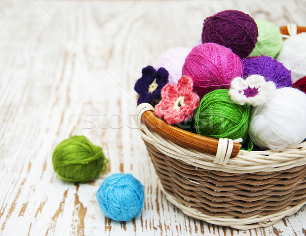 Color woolen clews Stock photo © Es75
