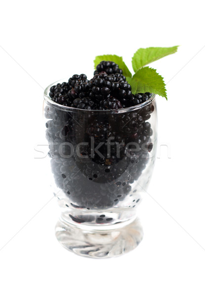 Glass of Blackberries Stock photo © Es75