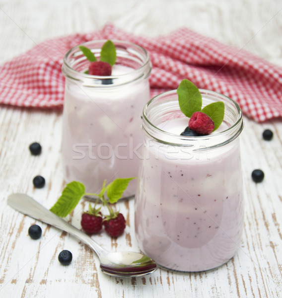 fruit yogurt Stock photo © Es75