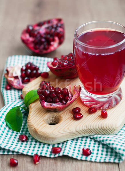 Stock photo: pomegranate juice
