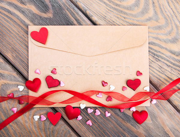 Envelope with hearts Stock photo © Es75