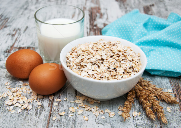 Bowl of oats  Stock photo © Es75