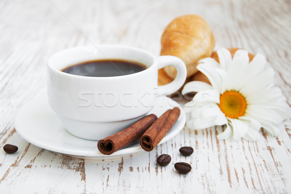 Croissant  with Coffee Stock photo © Es75