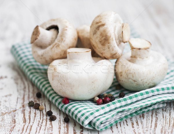 Champignon mantar eski ahşap gıda doğa Stok fotoğraf © Es75