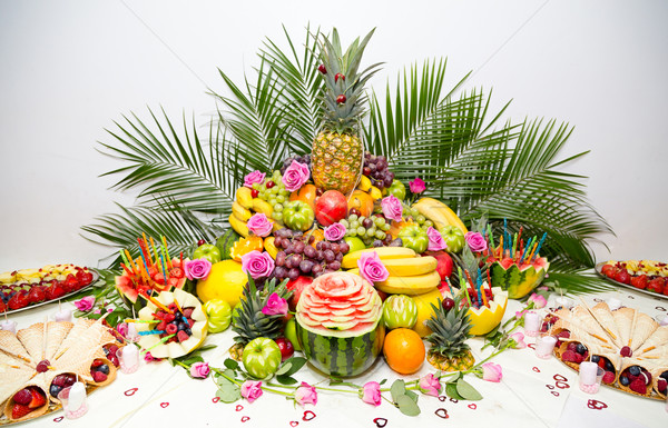 Stock photo: Fruit display