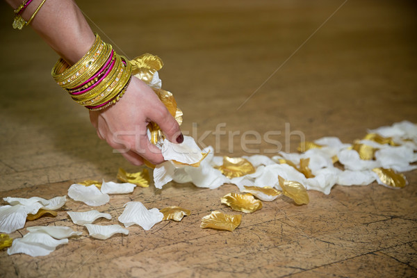 Preparing the aisle with petals Stock photo © esatphotography