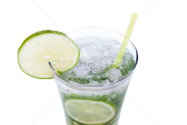 Mojito blanche cocktail isolé verre boire [[stock_photo]] © Escander81