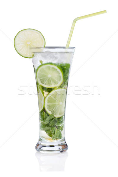 Mojito blanche cocktail isolé verre boire [[stock_photo]] © Escander81