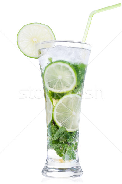 Mojito blanche cocktail isolé verre boire [[stock_photo]] © Escander81