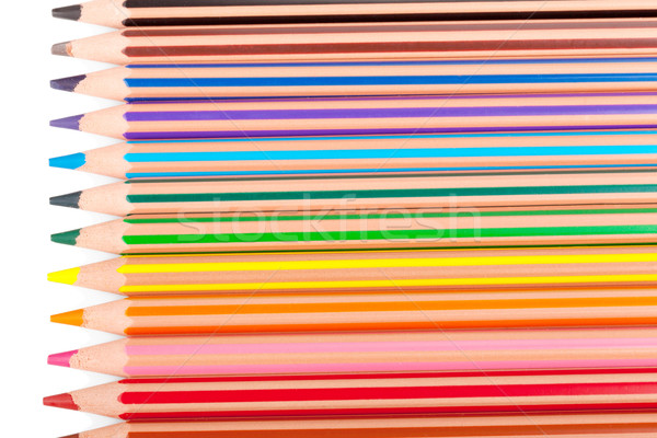 Color pencils on white Stock photo © Escander81