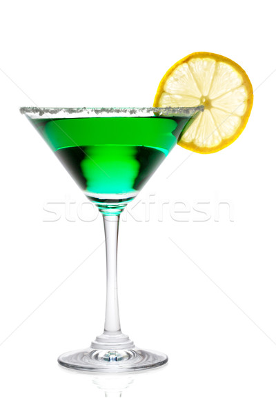 Martini glass with lemon isolated on white background Stock photo © Escander81