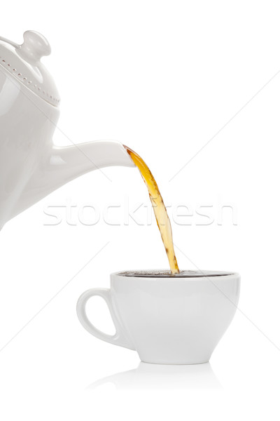 Thé tasse isolé blanche alimentaire [[stock_photo]] © Escander81