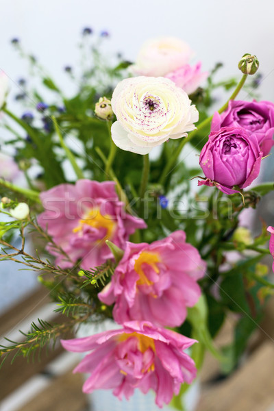 Amazing rose tulips in vase Stock photo © Escander81