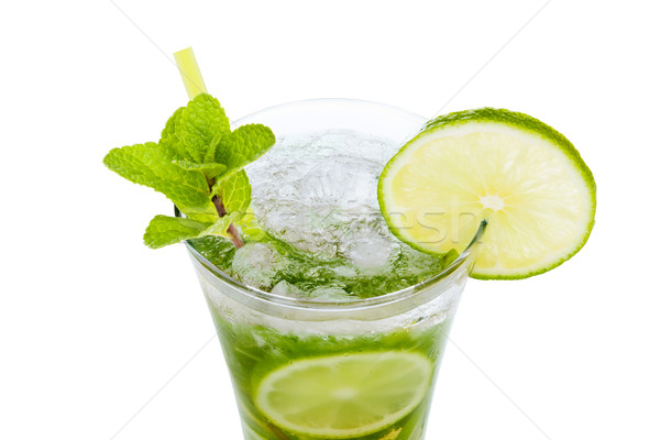 Mojito blanche cocktail isolé verre boire [[stock_photo]] © Escander81