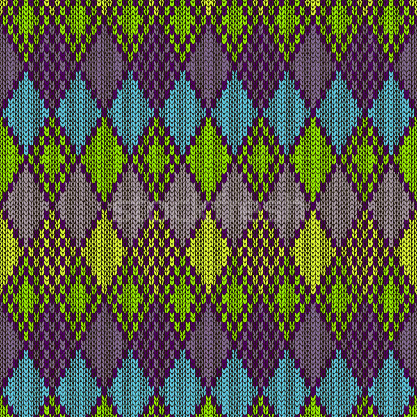 Ethnic Style Seamless Knitted Pattern Stock photo © ESSL