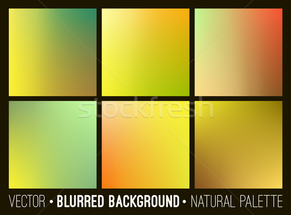 Stock photo: Blurred abstract backgrounds set. Smooth template design for creative decor covers, banners and webs