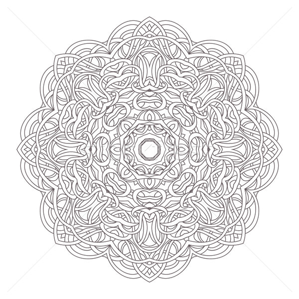 Mandala. Vintage hand drawn decorative vector illustration. round lace design Stock photo © ESSL