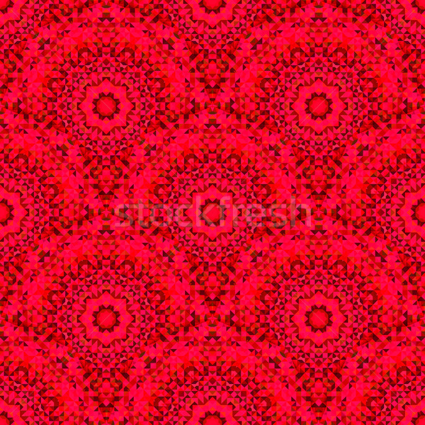 Abstrato sem costura vermelho geométrico vetor padrão Foto stock © ESSL