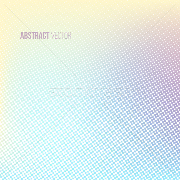 Halftone Background Color Square Shape Banner Vector Illustration