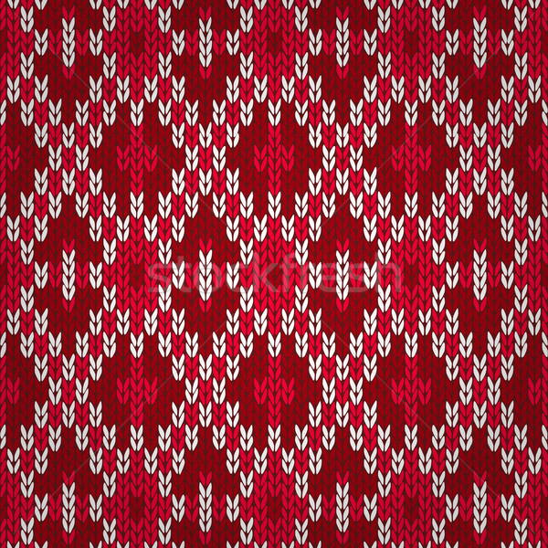 Weihnachten rot gestrickt Muster Stil Stock foto © ESSL