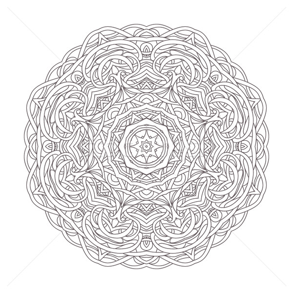 Mandala. Vintage hand drawn decorative vector illustration. round lace design Stock photo © ESSL